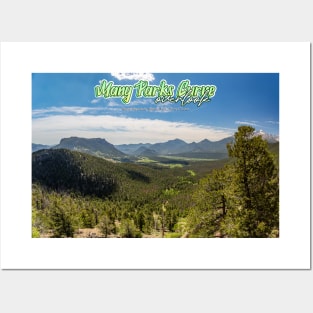 Many Parks Curve Overlook in Rocky Mountain National Park Posters and Art